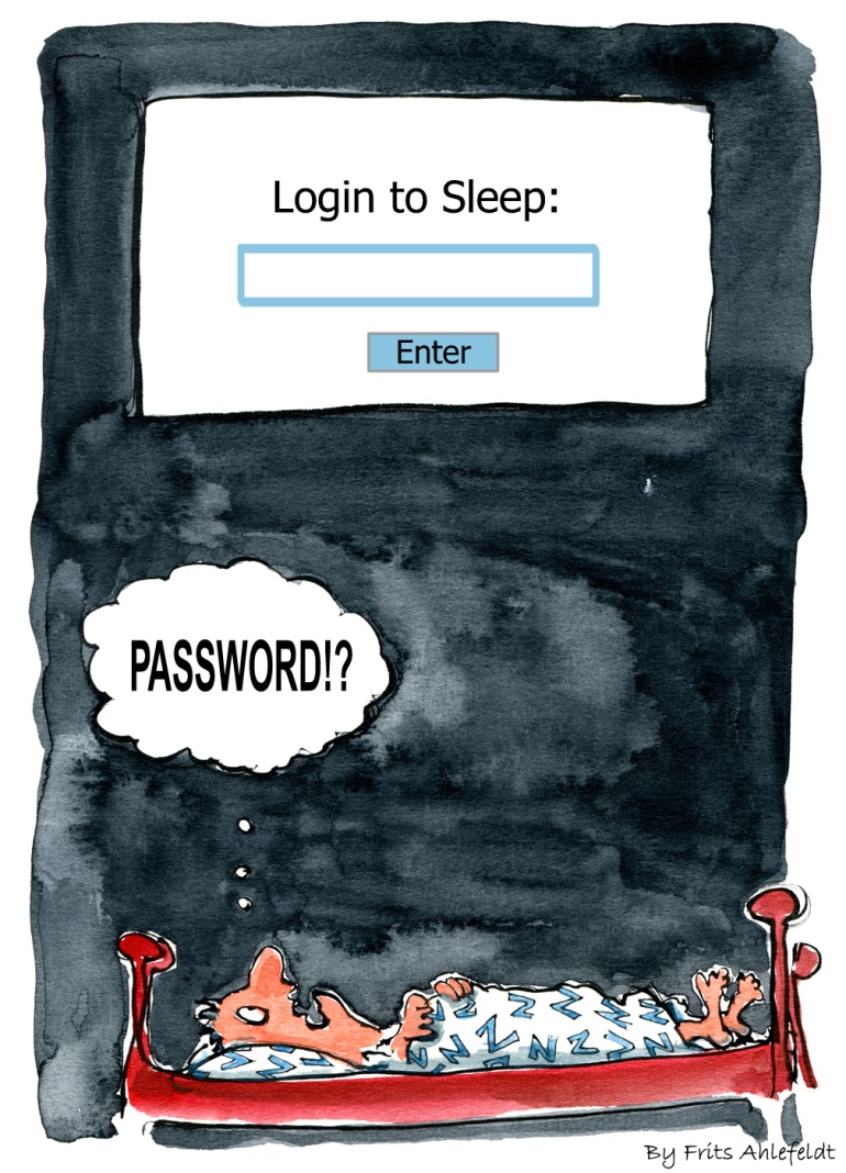 unlucky guy that forgot his password to sleep