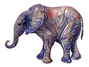 watercolor-animal-elephant-front-sideview-young-by-frits-ahlefeldt