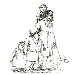 018-ink-sketch-strange-group-of-people-walking-by-frits-ahlefeldt-hat-square